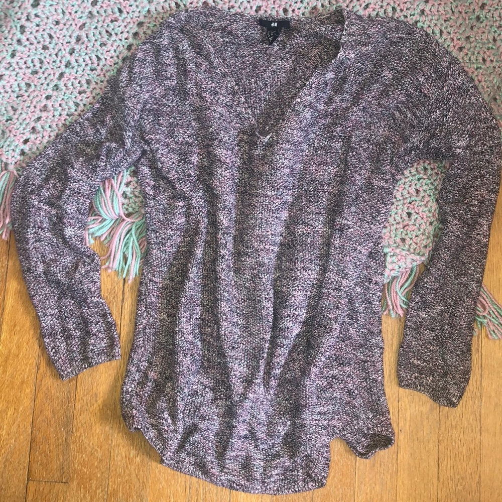 COPY - H&M Baggy pink and black and white soft sw…